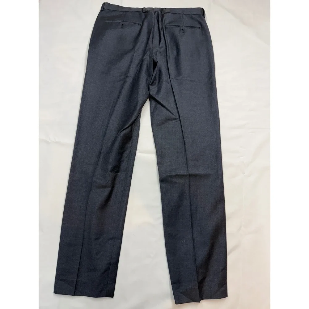 JCREW $250 Mens 32x32 Navy Blue Ludlow Italian Wool Slim Straight Dress Pants